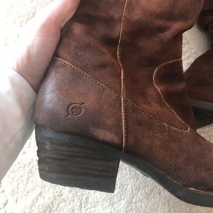 Born Barren Tobacco leather suede boot 8.5 new